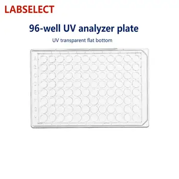 LABSELECT 96-Луночная пластина для культивирования клеток, УФ-анализатор, Прозрачная пластина для культивирования бактерий с плоским дном, Стерилизационная упаковка Изображение