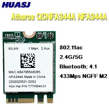 Huasj Atheros Беспроводной адаптер переменного тока Wi-Fi QCNFA344A NFA344A wifi de banda Dual + BT4.1 NGFF tarjeta Изображение