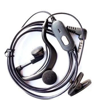 Две части наушников военного радио K разъем ручной радиоприемник телефонный кабель мягкая рация наушники Изображение