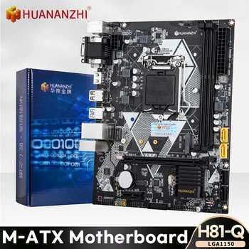 Материнская плата HUANANZHI H81-Q M-ATX DDR3 1333/1600 МГц 16 ГБ M.2 SATA3 USB3.0 VGA DVI HDMI-Совместимая для Intel LGA 1150 i3 i5 i7 E3 Изображение