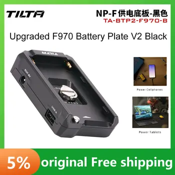 TILTA F970 Батарейная пластина TA-BTP2-F970-B V2 NP-F Батарейная Переходная пластина Для Sony 8V 12V Out Port Изображение