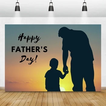 7x5ft Happy Father's Day Супер Герой Папа На Заказ Фон для украшения Фотографии Ретро Фон для Фотостудии Изображение