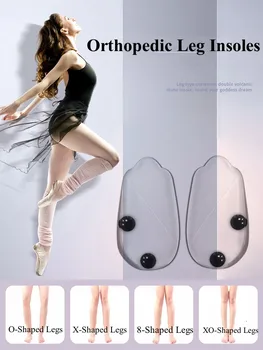 Силиконовые Ортопедические Стельки для Обуви O/X Тип Ноги Коррекция Вальгусно-Варусной Деформации Подошвенный Фасциит Гелевая Стелька Магнитный Массаж Уход За Ногами Изображение