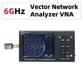 Портативный 3,2-дюймовый Векторный сетевой анализатор GS-320 VNA SWR 6G, Рефлектометр типа NanoVNA 23-6200 МГц, сенсорный экран Изображение