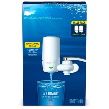 Система фильтрации водопроводного крана с 2 фильтрами и напоминанием о смене фильтра Изображение