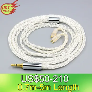 LN008404 8-жильный 99% 7n палладиевый кабель для наушников из чистого серебра для Fitear To Go! 334 private c435 mh334 Jaben 111 (F111) MH33 Изображение