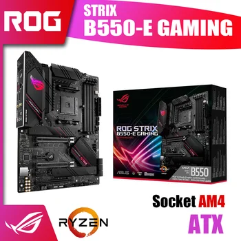 Новая Материнская плата ASUS ROG STRIX B550-E GAMING AM4 с поддержкой DDR4 материнской платы AMD Ryzen 5000 3000 Series CPU R5 R7 R9 Kit RGB PCIE4.0 Изображение
