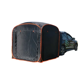Автоматическая автомобильная палатка удлиненный всплывающий внедорожник с задней дверью палатка для кемпинга на 3-4 человека Изображение