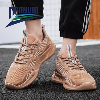 Кроссовки Damyuan, модные дышащие удобные летние мужские кроссовки, нескользящая износостойкая повседневная мужская спортивная обувь Изображение