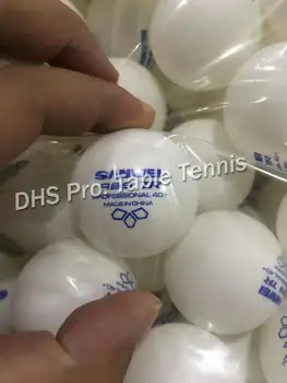 100 мячей SANWEI 3-Звездочный ABS 40 + 2019 Новый Мяч для настольного тенниса, Одобренный ITTF, Тренировочный Новый Материал, Пластиковые Поли Мячи для пинг-понга Изображение