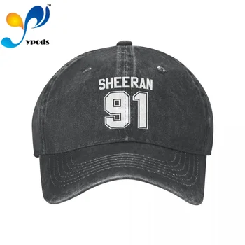 Джинсовая бейсболка SHEERAN 91 с буквенным принтом, бейсболки Snapback, Осенне-летняя шляпа для мужчин, Женские кепки Casquette Изображение