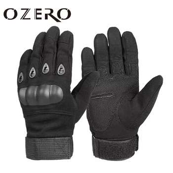 Перчатки для отдыха на открытом воздухе OZERO, военные тактические перчатки, Дышащие Перчатки для мотокросса, стрельбы, охоты Изображение