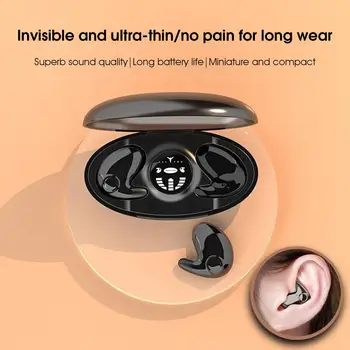 Мини-наушники True Wireless Sleep Earbuds TWS, спящие Bluetooth-наушники-вкладыши, самые маленькие и легкие, ультра удобный дизайн Изображение