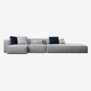 Скандинавский современный Простой Большой диван для гостиной Элитный Вход Роскошный Диван высокого класса Изображение