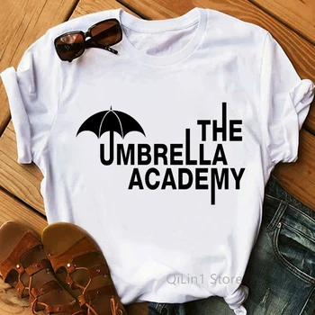 Футболка The Umbrella Academy, Женские Винтажные Футболки с графическим Рисунком, Летний Топ, Женская Забавная футболка Diego Cha-Cha 90s, Tumblr, Одежда Geek Изображение
