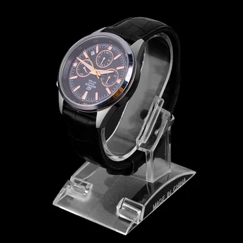 1шт Прозрачные С-образные часовые стенты ABS Роскошный браслет для часов, Ювелирный Браслет, Подставка для дисплея, Держатель Изображение