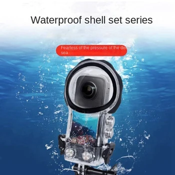 Подводная защитная оболочка для дайвинга Insta360x3 Оболочка для дайвинга 50 м Аксессуары для панорамной камеры движения Изображение