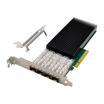 ST7329 X722-DA4 PCIe X8 10GbE Серверная Оптическая сетевая карта С Четырьмя Портами 10G SFP + Серверная Оптоволоконная сетевая карта IWARP RDMA Изображение