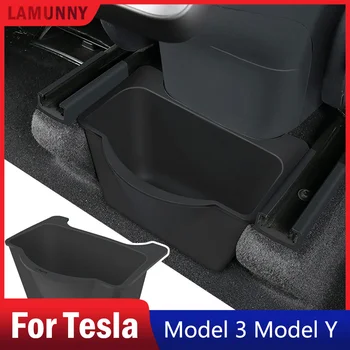 Для Tesla Model Y 2-й Ряд Органайзер для центральной консоли Коробка Для хранения На заднем сиденье Центральный Органайзер Контейнер Изображение