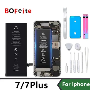 Аккумулятор BoFeite для iPhone 7 7plus Сменный аккумулятор Bateria для Apple iPhone с комплектом инструментов для ремонта Изображение