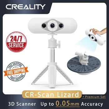 CREALITY 3D Сканер CR-Scan Lizard Premium Set Портативный Ручной Автоматический Режим Высокой Точности 0,05 мм Быстрое Сканирование черных объектов Изображение