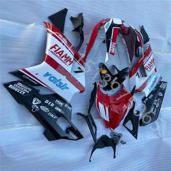 Инжекционные мотоциклетные обтекатели подходят для Ducati 848 1098 1198 2007 - 2012 Ducati 848 07-12 красный белый черный обтекатель Изображение