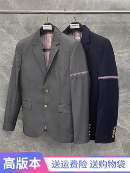мужской осенне-зимний повседневный деловой приталенный брендовый пиджак tide, одежда для тостов Изображение