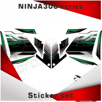 Наклейки 3M, наклейка для Ninja300 Ninja 300 2013 2014, наклейка на обтекатель, наклейка на весь автомобиль, 4 цвета 13-19 Изображение