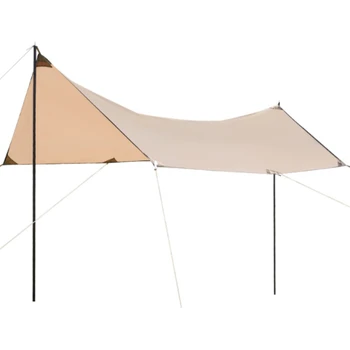 открытый водонепроницаемый навес для кемпинга на 5-8 человек, тент для пикника, ветрозащитная портативная пляжная палатка Изображение