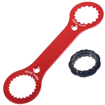 1 шт. Красный Велосипедный ключ 44/46 мм, гаечный ключ для установки нижнего кронштейна Велосипеда, Многофункциональный инструмент для ремонта и установки Велосипеда Изображение