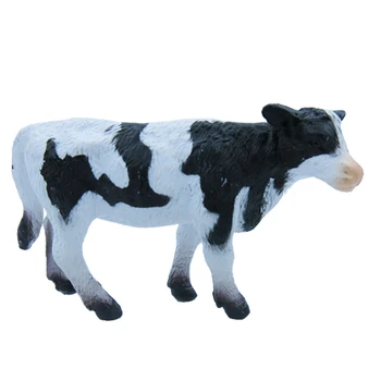 Молочная Корова Имитационная Модель Кукол Пластиковые Животные Предметы Мебели Для Рабочего Стола Фермерский Подарок Унисекс Животные 2021 Изображение
