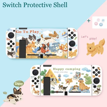 Funda Protectora Чехол для Nintendo Swicht Cartoon Switch Shell Skins NS Joycon Shell Аксессуары Для Nintendo Switch Oled-Чехол Housse Изображение