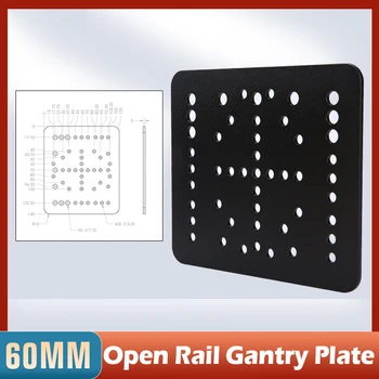 Детали 3D-принтера CNC V-vopenbuild Open track Longmen Board Rail Портальная Пластина 60 мм из алюминиевого сплава Изображение