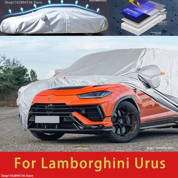 Для Lamborghini Urus Наружная Защита, полные автомобильные чехлы, Снежный покров, Солнцезащитный козырек, Водонепроницаемые пылезащитные внешние автомобильные аксессуары Изображение