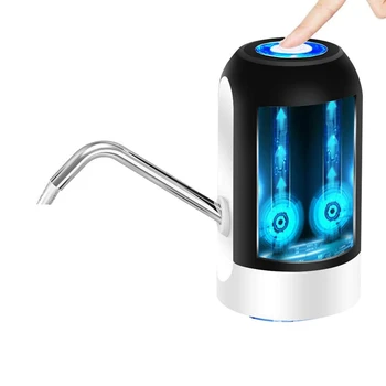 Диспенсер для бутылок с водой Насос для бутылок с водой Зарядка через USB Автоматический насос для питьевой воды Портативный Электрический Диспенсер для воды Изображение