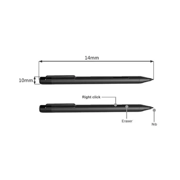 Для Microsoft Surface 3 Pro3/4/5/6/ Емкостная ручка для книг/ноутбуков с 1024 уровнями нажатия с наконечником + наконечник -черный Изображение