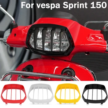 Защитная крышка передней фары мотоцикла, защита лампы для Vespa Sprint 50 125 150 Sprint50 Sprint125 Sprint150 2016-2022 Изображение