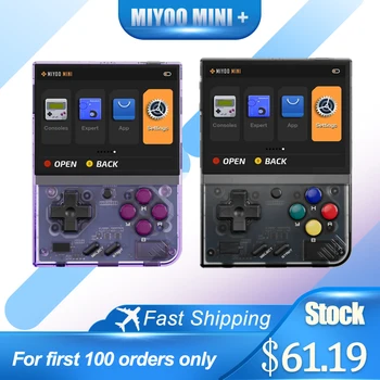 2023 Портативная игровая консоль MIYOO Mini Plus с 3,5-дюймовым IPS HD Экраном, Детский Подарок, Система Linux, Классический Игровой Эмулятор Miyoo Pro Изображение