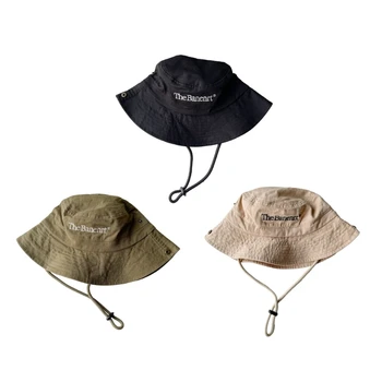 Повседневная шляпа для взрослых, Уличная солнцезащитная шляпа, Универсальная Рыболовная Кепка, Женская солнцезащитная Кепка Изображение