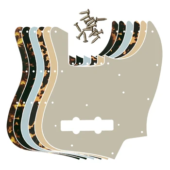Накладка Xin Yue Пользовательского качества - Для 11 Отверстий, 4 Струнная Накладка для джазовой бас-гитары MIJ Janpan, Царапающая Пластина с рисунком Пламени Изображение