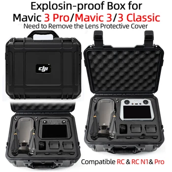 Для DJI Mavic 3 Pro Коробка Взрывозащищенная коробка для Mavic 3 Классический чемодан Радиоуправляемый пульт дистанционного управления Коробка для хранения Аксессуаров Изображение