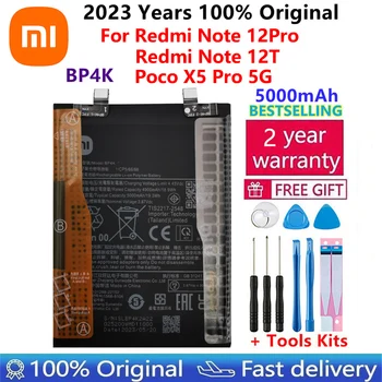 100% Оригинальный Высококачественный Новый Сменный Аккумулятор 5000 мАч BP4K Для Xiaomi Redmi Note 12 Pro/Note 12T poco x50 pro Batteries Изображение