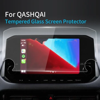 Автомобильные Наклейки Протектор Экрана Для Carplay Nissan QASHQAL 2023 Дисплей Из Закаленного Стекла Защитная Пленка Навигация Автоаксессуары Изображение