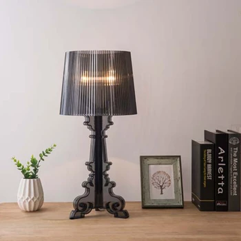 Европейская Дизайнерская Настольная Лампа Ghost, Акриловая Настольная Лампа для Домашнего Декора, Лампа для Спальни, Креативная Настольная Лампа Рядом с Лампой для Гостиной E27 Изображение