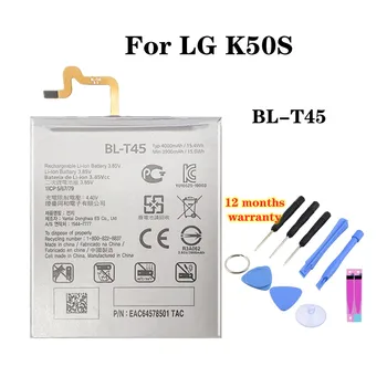 Высококачественный Аккумулятор BLT45 BL-T45 Для LG K50S 2019 LMX540HM X540 X540EMW 4000 мАч BL T45 Аккумулятор для телефона Bateria + Инструменты, В наличии Изображение