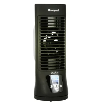 Персональный Настольный вентилятор Honeywell QuietSet Slim Mini Tower, HTF210B, черный охлаждающий вентилятор Изображение