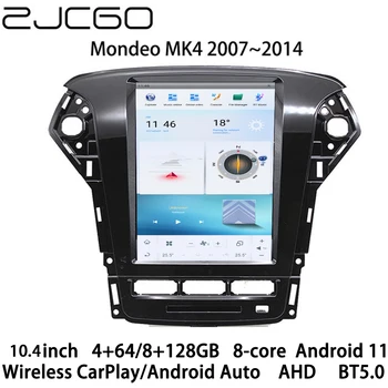 Автомобильный мультимедийный плеер Стерео GPS Радионавигация Android экран для Ford Mondeo 4 MK4 2007 2008 2009 2010 2011 2012 2013 2014 Изображение