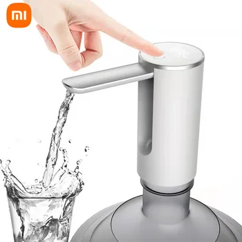 Xiaomi Smart Water Bottle Pump Home USB Электрическое Складное Устройство Для Всасывания Воды Портативный Насос для Минеральной Воды Диспенсеры для воды Изображение