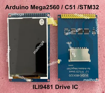 3,2-дюймовый 36PIN 262K Цветной TFT ЖК-экран с адаптерной платой HX8357B ILI9481 Drive IC 16Bit Интерфейс 320 (RGB) * 480 Изображение