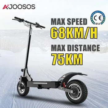 AJOOSOSOS X750PRO Электрический Скутер 2500 Вт Мотор Электрические Скутеры 68 км/ч 40 миль/ч 1-Ступенчатый Складной Электронный Скутер для Взрослых с 10-Дюймовыми Шинами Изображение